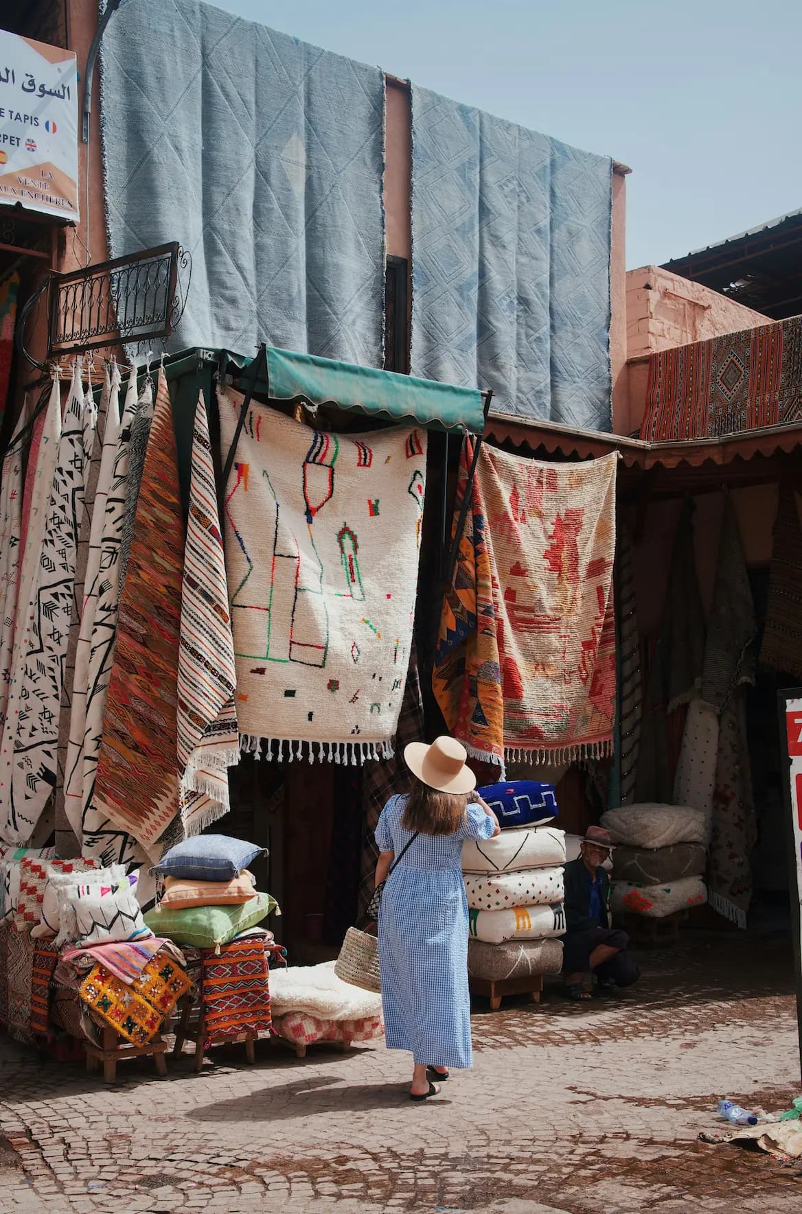 Walking through the Agadir souk with a local guide